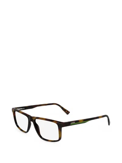Lacoste Rectangle-frame Glasses In Black