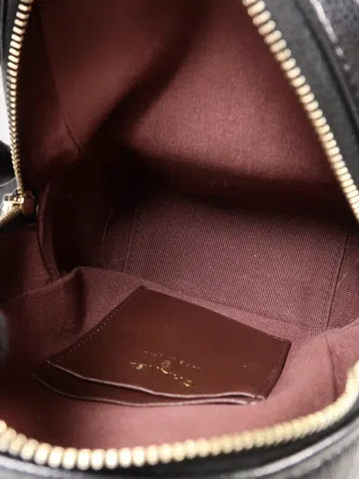 Pre-owned Chanel Mini Quilted Cc Backpack In Black