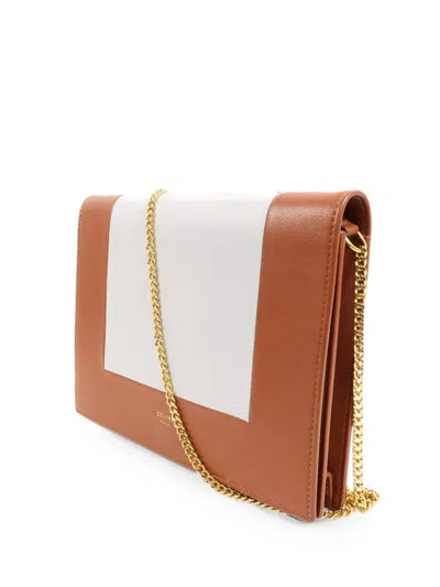 Celine Frame Wallet On Chain Shoulder Bag In Pink