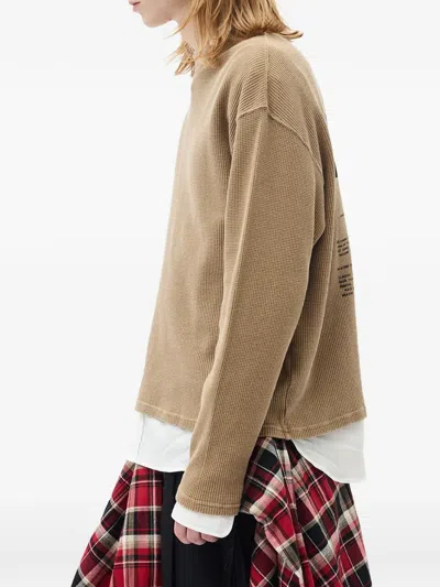 Ann Demeulemeester Long-sleeve T-shirt In Brown