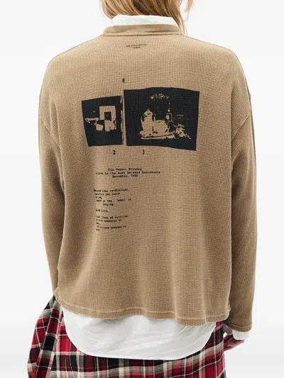 Ann Demeulemeester Long-sleeve T-shirt In Brown