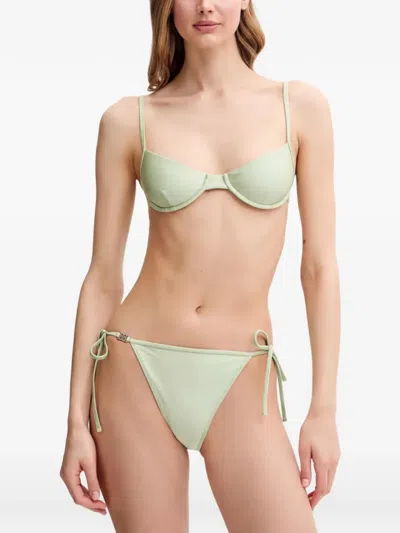 Filippa K Underwired Bikini Top In Green