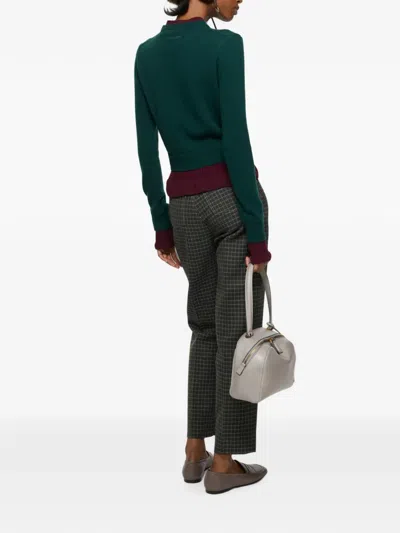 Acne Studios Ruffled Layered-effect Sweater In Multi