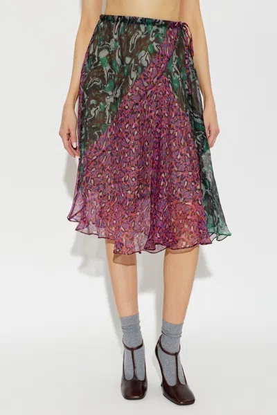 Dries Van Noten Patterned Skirt In Multi