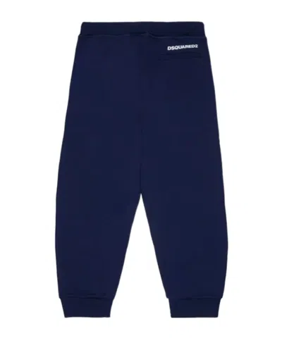 Dsquared2 Drawstring Athletic Pants In Blue