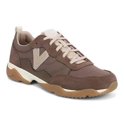 Vionic Wide Width Walk Slim Glide Sneaker In Brown
