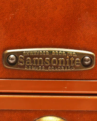 Samsonite Vintage Suitcase In Brown
