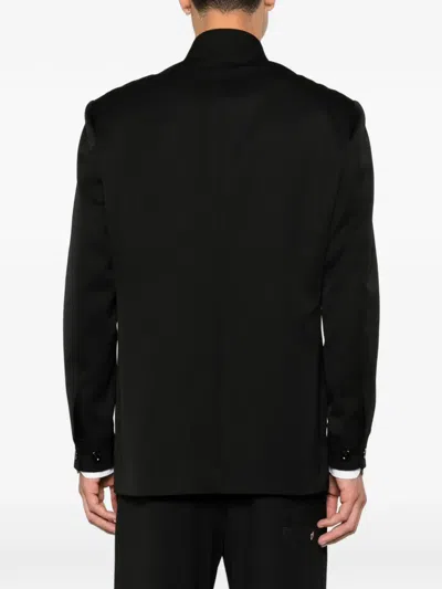 Lardini Button-fastening Blazer In Black