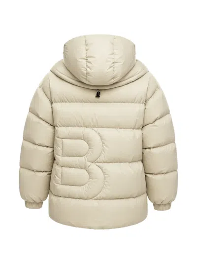 Bacon Double B Hooded Down Jacket In Neutral