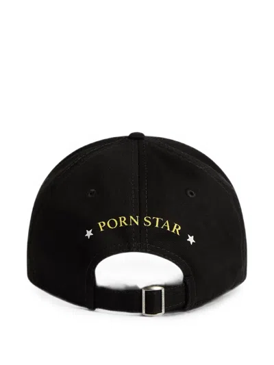Dsquared2 Printed Distressed Baseball Cap In Black