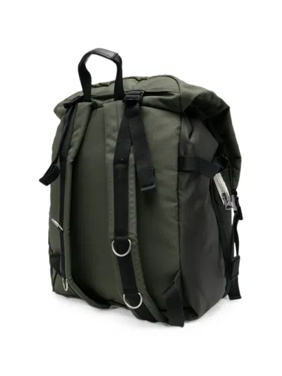 Sacai Cargo-pockets Backpack In Green