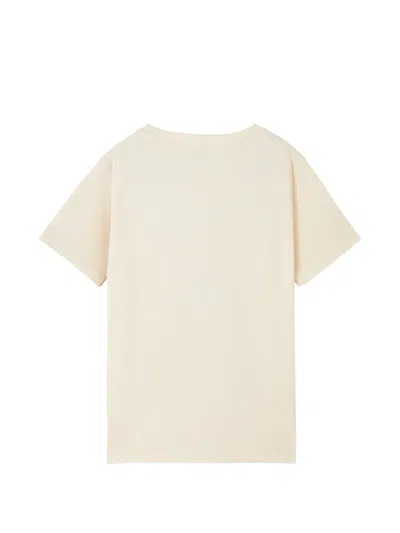 Versace Printed Jersey T-shirt In Neutral