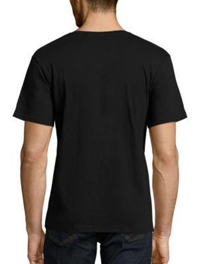 Shop Tee Library Short Sleeve Graphic Tee In Black