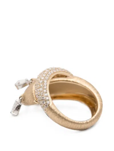 Rainbow K Diamond Ring In Gold