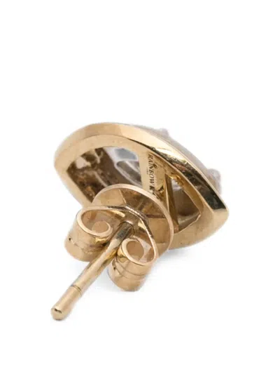Rainbow K Stud Diamond Earring In Gold