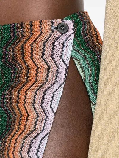 Missoni Chevron-pattern Maxi Beach Skirt In Multi