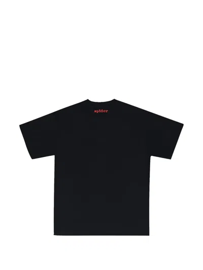 Sp5der Logo-print T-shirt In Black