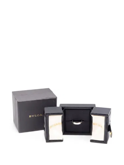Pre-owned Bvlgari B-zero1 Diamond Ring In Silver