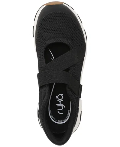 Ryka Wide Width Devotion Mary Jane Sneaker In Black