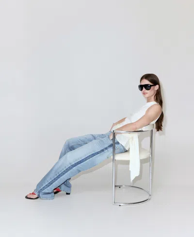 Mango Mid-rise Straight Jeans Medium Blue In Blue