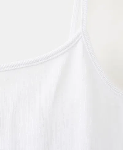 Mango Short Openwork Dress In White
