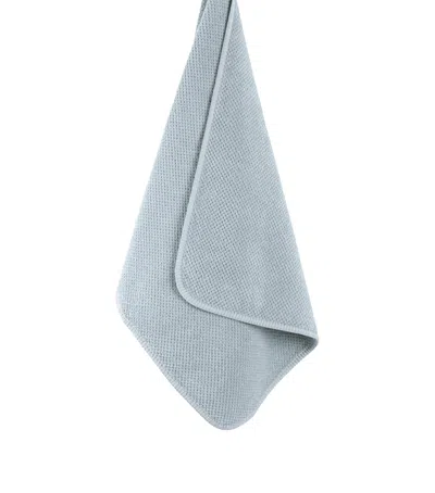Graccioza Bee Waffle Bath Sheet In Blue