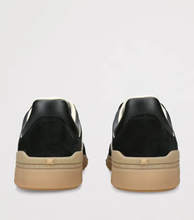 Valentino Upvillage Logo Sneakers Round Toe Rubber In Black