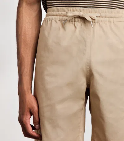 Sandro Paris Twill Elasticated Shorts In Sand