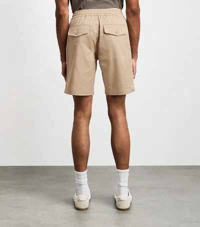 Sandro Paris Twill Elasticated Shorts In Sand