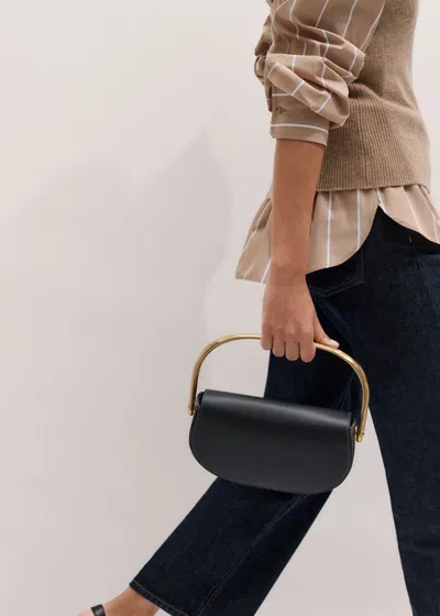 Me+em Folding Handle Clutch Black In Black