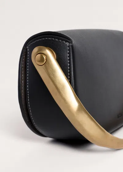 Me+em Folding Handle Clutch Black In Black