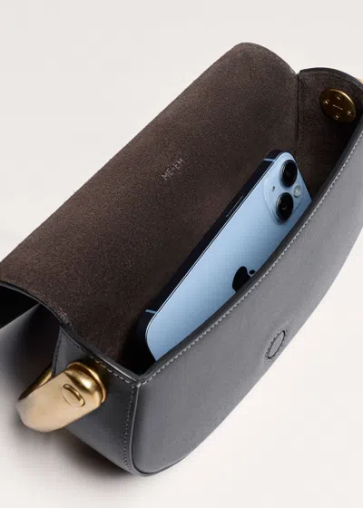 Me+em Folding Handle Clutch Black In Black