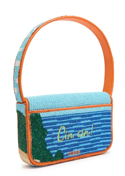Staud Tommy Beaded Shoulder Bag In Multi