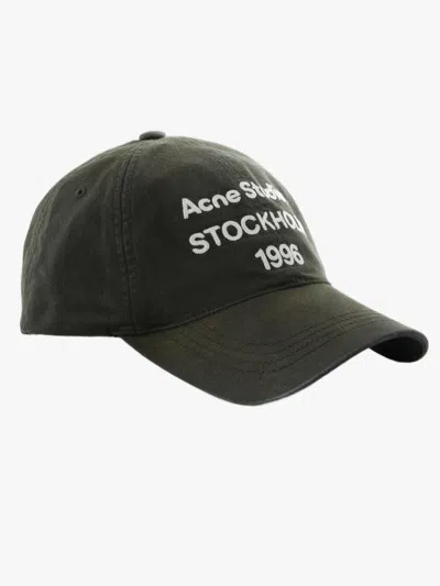 Acne Studios Baseball Cap In Green