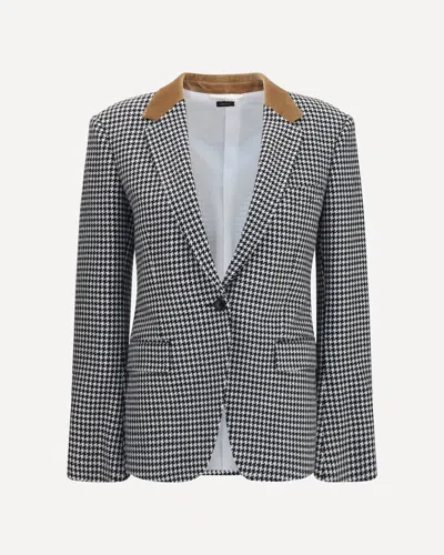 Tom Ford Houndstooth Single Breasted Tailored Jacket In Multi