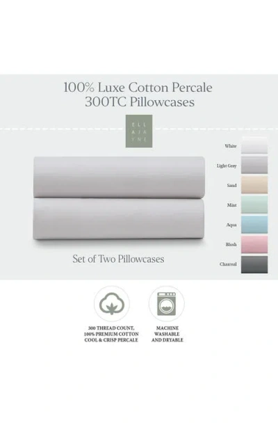 Ella Jayne Home 300 Thread Count Cotton Percale Pillow Case In Gray