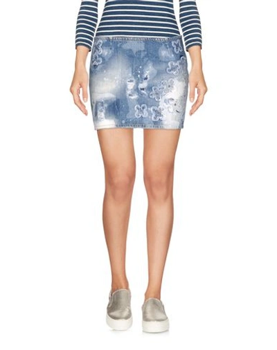 Shop Dsquared2 Denim Skirt In Blue