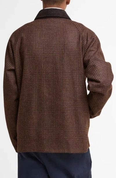 Barbour Tracker Wool Jacket In Brown
