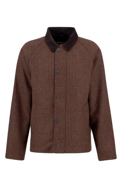 Barbour Tracker Wool Jacket In Brown