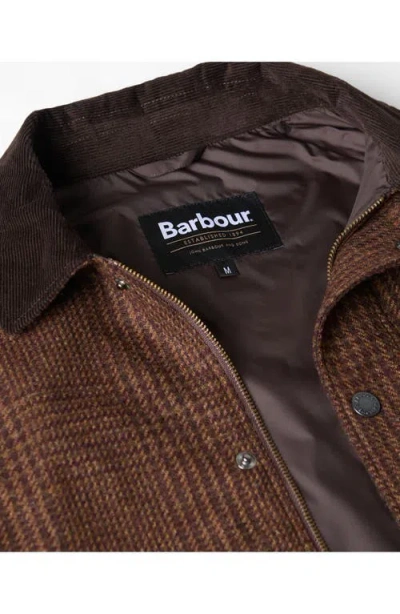 Barbour Tracker Wool Jacket In Brown