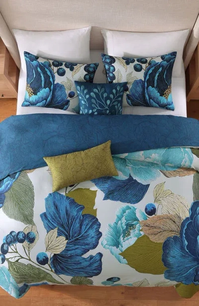 Bebejan Teal Tapestry Comforter Set In Blue