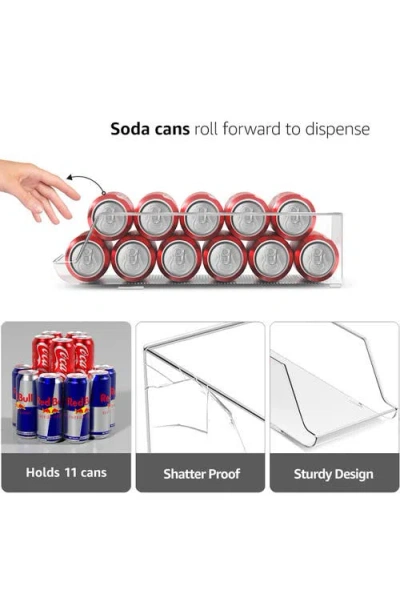 Sorbus 4-pack Stackable Slim Can Bins In Transparent