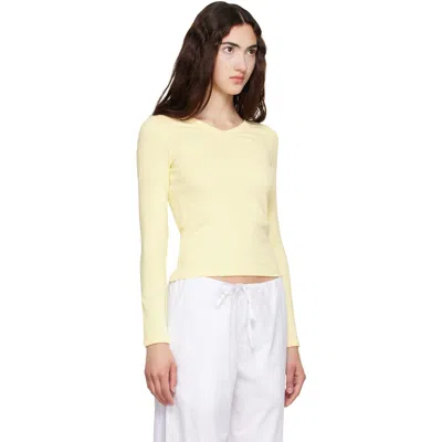 Flore Flore Yellow Jill Longsleeve T-shirt In Yellow