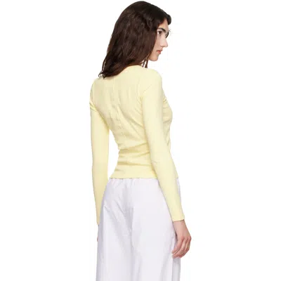 Flore Flore Yellow Jill Longsleeve T-shirt In Yellow
