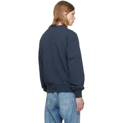 A.p.c. A. P.c. Logo-print Sweatshirt In Blue