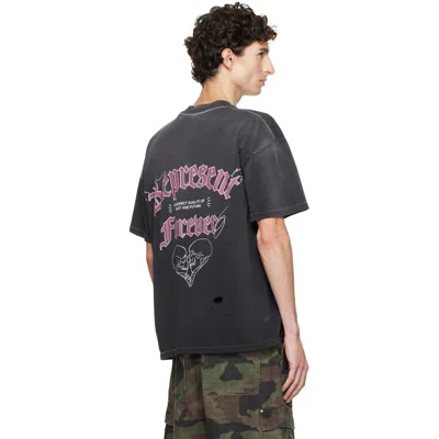 Represent T-shirt Duality Tee With Round Neck And Short Sleeves In Black Cotton Unisex In Black