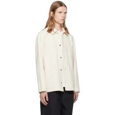 A.p.c. Off-white Perec Denim Jacket In White