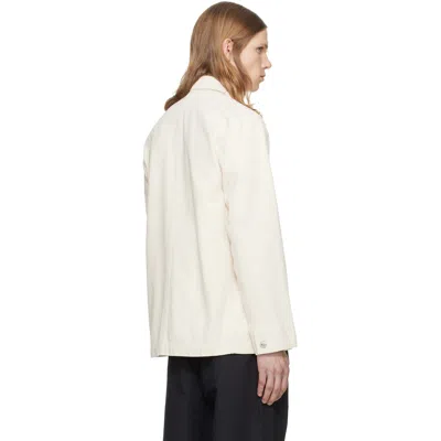 A.p.c. Off-white Perec Denim Jacket In White