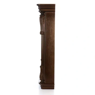 Bedford Clock Collection Rectangular Chiming Pendulum Wall Clock In Brown