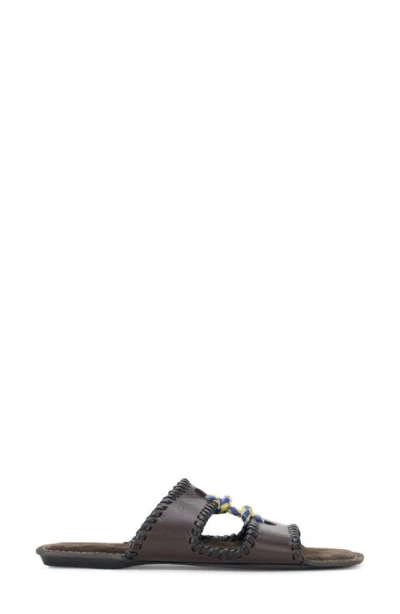 Staud Mara Leather Slide Sandal In Multi